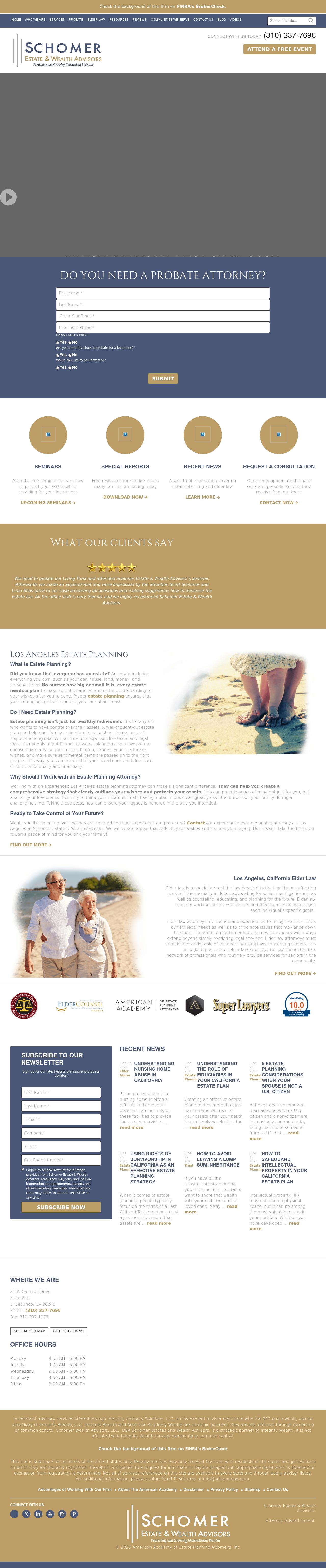 Schomer Estate & Wealth Advisors - El Segundo CA Lawyers