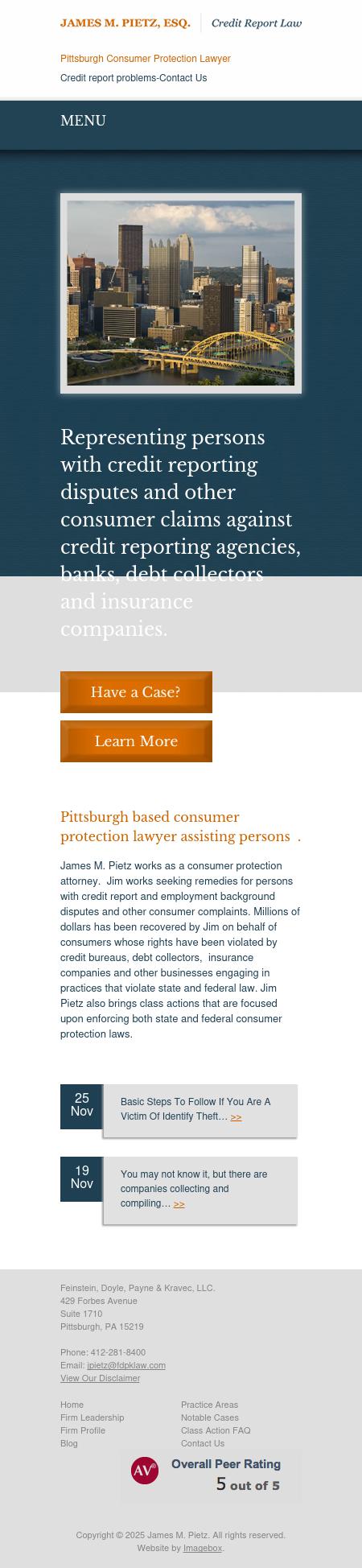 Pietz Law Office - Pittsburgh PA Lawyers