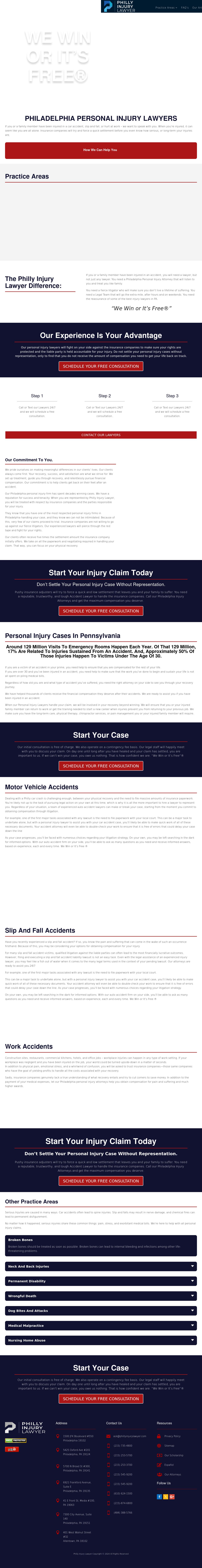 Philly Injury Lawyer - Philadelphia PA Lawyers