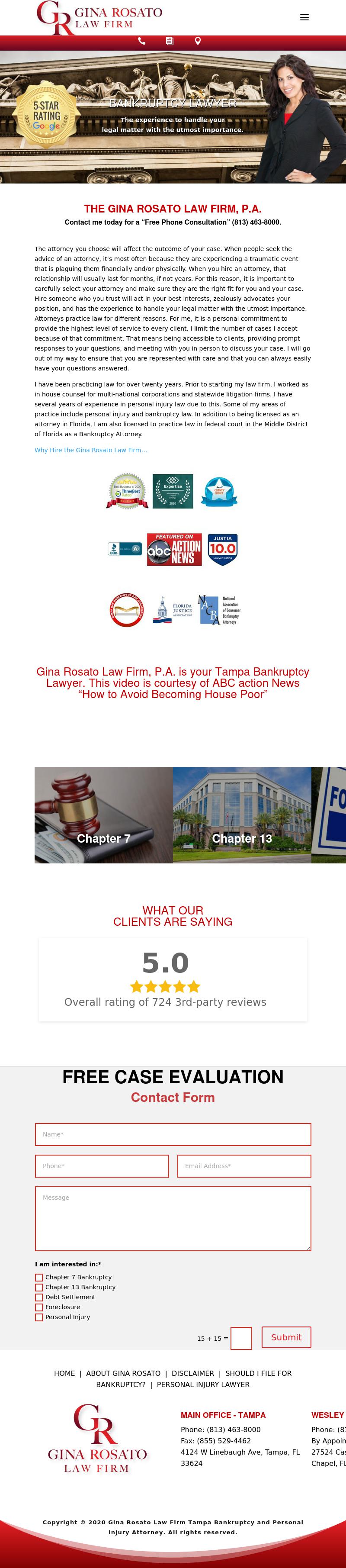 Gina Rosato Law Firm, P.A. - Tampa FL Lawyers